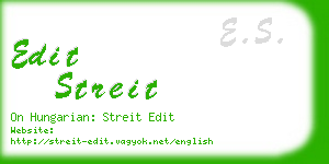 edit streit business card